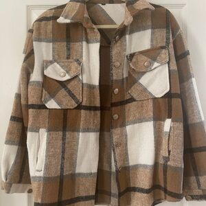 Plaid Shacket Size M